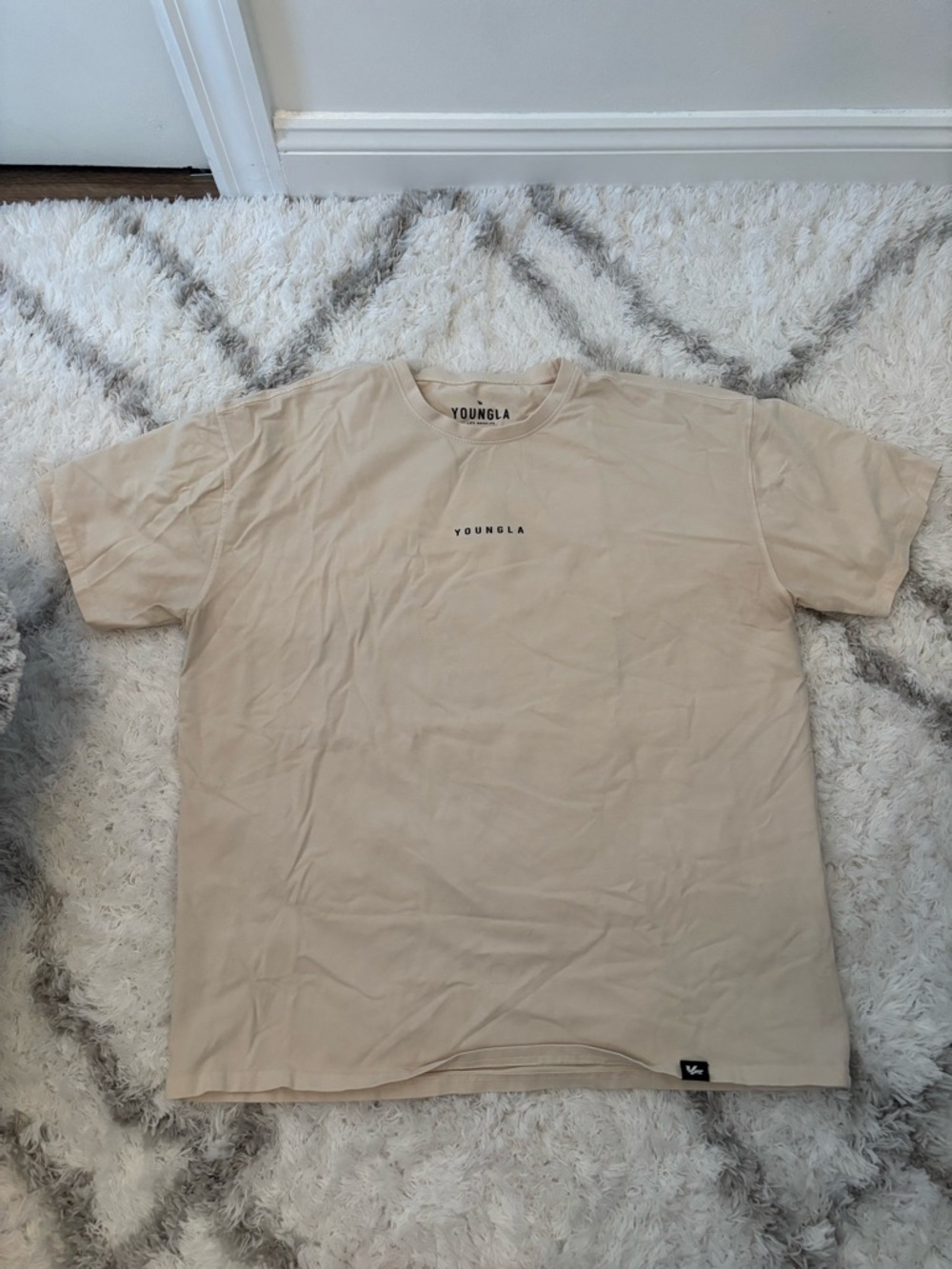 YoungLA Men’s Cream Pump Cover T-Shirt